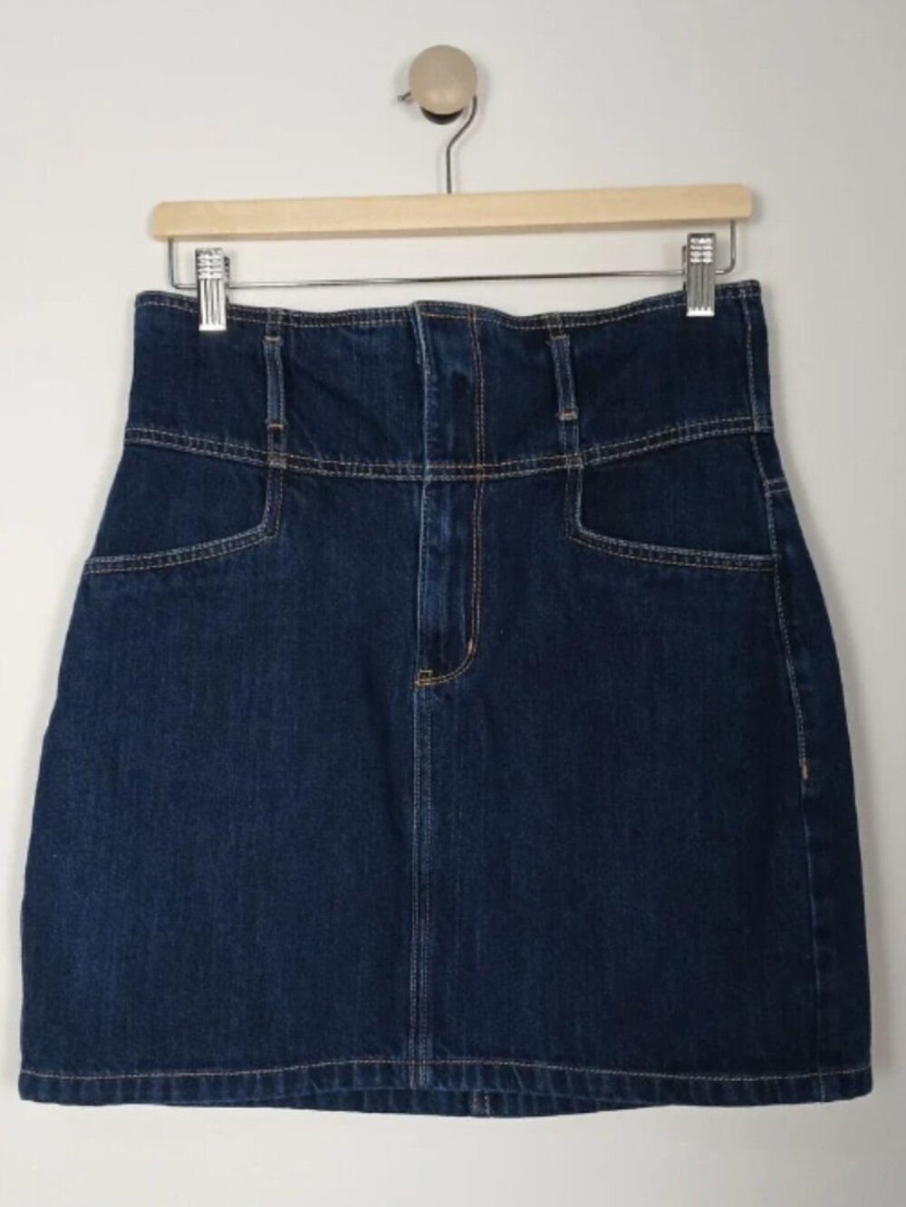 Dynamite Women's Medium Jeans Skirt Dark Denim High Waist 100% cotton